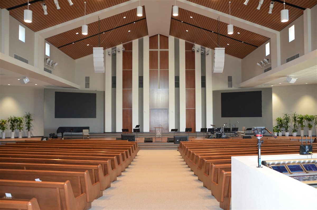 Church interior in Loma Linda, California