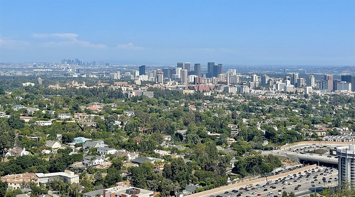 Los Angeles skyline from the Westside, California