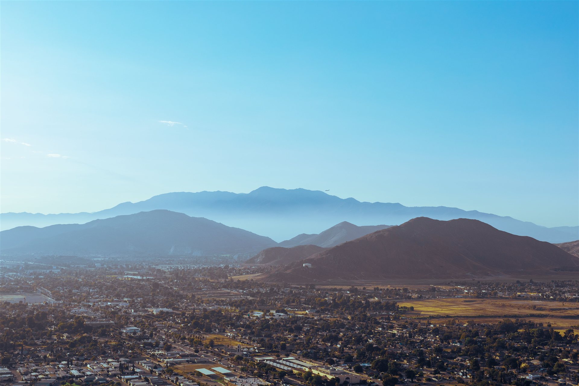 Perris Valley landscape in Riverside County, California
