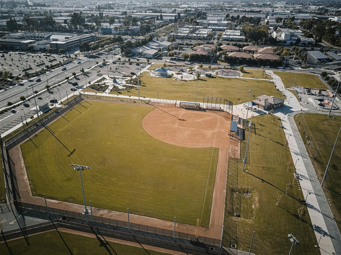 Park in West Covina, San Gabriel Valley, California