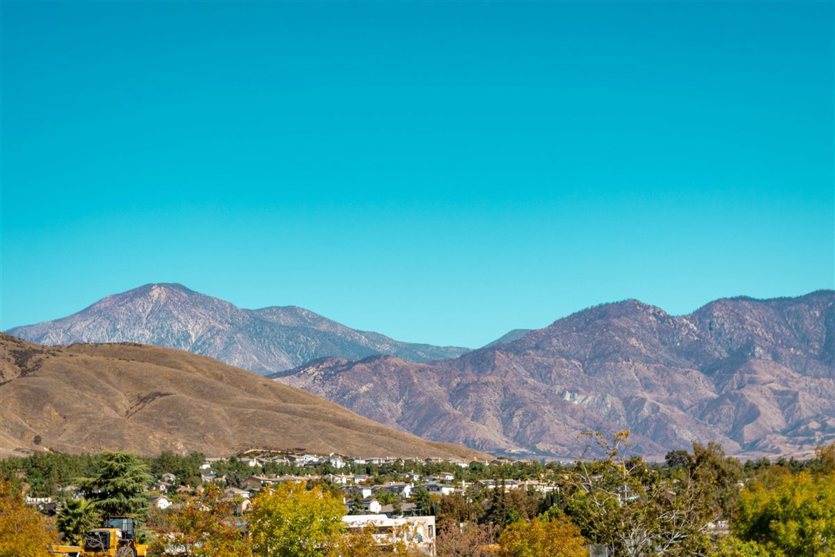 San Bernardino Mountains viewed from Yucaipa, California
